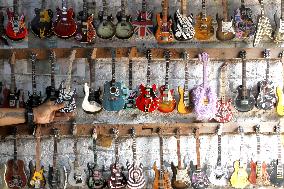 Miniature Guitars Making - Indonesia