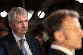 President Macron At cellar of the Roquefort Societe - Roquefort-sur-Soulzon