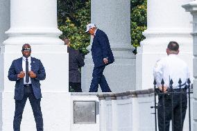 DC: President Donald Trump Departs White House for Iowa
