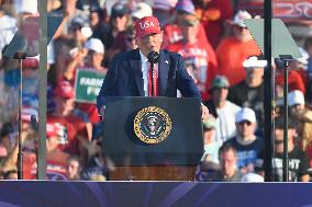 Trump participates in the Salute to America Celebration