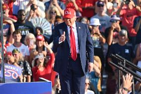 Trump participates in the Salute to America Celebration
