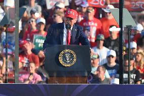 Trump participates in the Salute to America Celebration