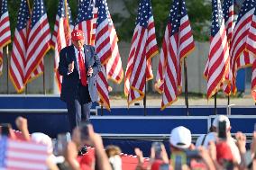 Trump participates in the Salute to America Celebration