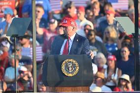 Trump participates in the Salute to America Celebration