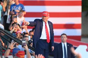 Trump participates in the Salute to America Celebration