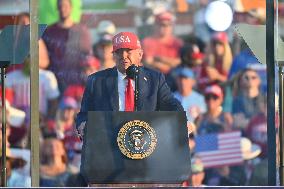 Trump participates in the Salute to America Celebration