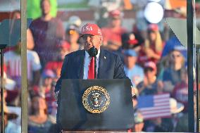 Trump participates in the Salute to America Celebration