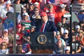 Trump participates in the Salute to America Celebration