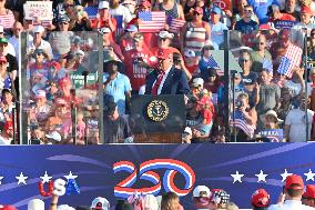 Trump participates in the Salute to America Celebration