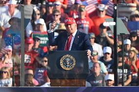 Trump participates in the Salute to America Celebration