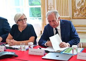 PM Bayrou Meets Anti-Poverty Stakeholders - Paris