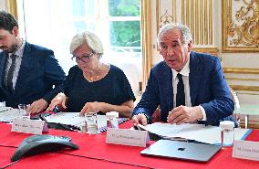 PM Bayrou Meets Anti-Poverty Stakeholders - Paris