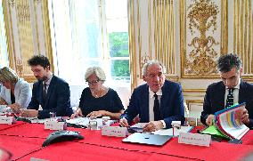 PM Bayrou Meets Anti-Poverty Stakeholders - Paris