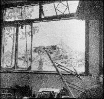 Collapsed Minami Branch of Nishi Fire Station