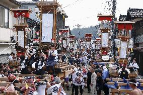 Lantern festival in quake-hit central Japan town