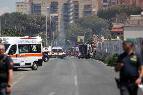 An Explosion at A Service Station Injures at Least 21 People - Rome