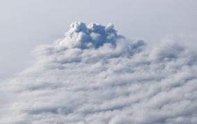 Mt. Shinmoe eruption in southwestern Japan