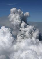 Mt. Shinmoe eruption in southwestern Japan