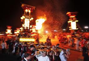Lantern festival in quake-hit central Japan town