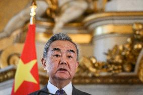 Presser with Jean-Noel Barrot and Wang Yi - Paris