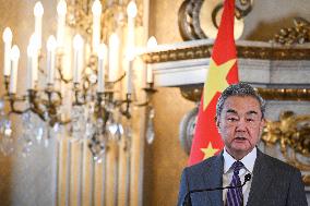 Presser with Jean-Noel Barrot and Wang Yi - Paris