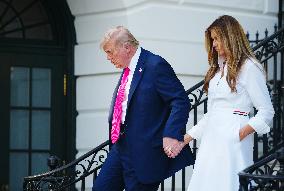 President Trump Speaks to Military Personnel on July 4 in Washington
