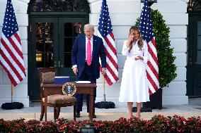 Donald Trump signs "Big Beautiful Bill" - Washington