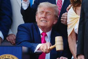 President Trump Signs Tax Bill at the White House in Washington