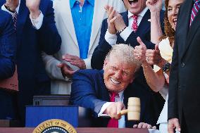 President Trump Signs Tax Bill at the White House in Washington