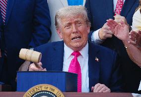 President Trump Signs Tax Bill at the White House in Washington