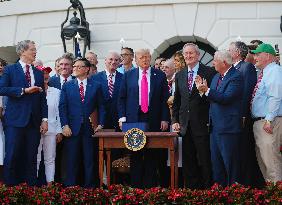 President Trump Signs Tax Bill at the White House in Washington
