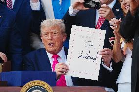 President Trump Signs Tax Bill at the White House in Washington