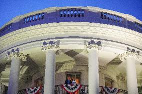 President Trump Watches July 4th Fireworks in Washington