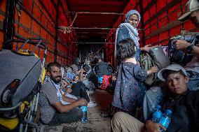 Afghan Immigrants Expelled From Iran - Herat