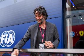 Keanu Reeves At F1 British GP - UK