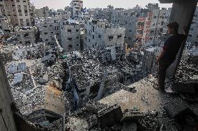 Israeli Airstrike in Gaza - Palestine