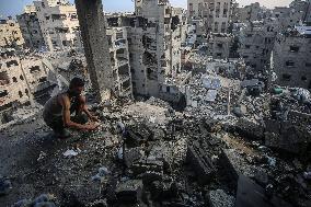 Israeli Airstrike in Gaza - Palestine
