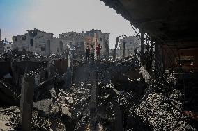 Israeli Airstrike in Gaza - Palestine