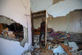Israeli Airstrike in Gaza - Palestine