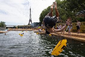 Opening day of the Grenelle Seine bathing site - Paris RL