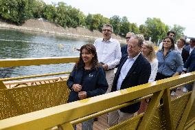 Opening day of the Grenelle Seine bathing site - Paris RL