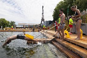 Opening day of the Grenelle Seine bathing site - Paris RL