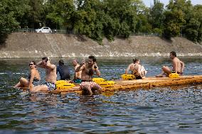 Opening day of the Grenelle Seine bathing site - Paris RL