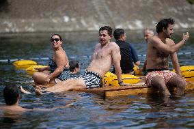 Opening day of the Grenelle Seine bathing site - Paris RL