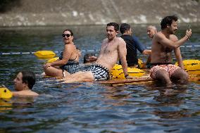 Opening day of the Grenelle Seine bathing site - Paris RL