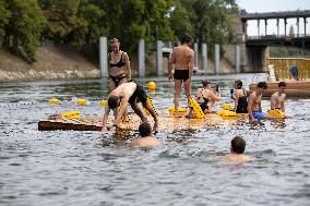 Opening day of the Grenelle Seine bathing site - Paris RL