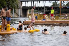 Opening day of the Grenelle Seine bathing site - Paris RL