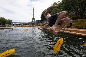 Opening day of the Grenelle Seine bathing site - Paris RL