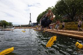 Opening day of the Grenelle Seine bathing site - Paris RL