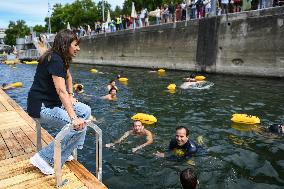 Opening Day Of The Grenelle Seine Bathing Site - Paris